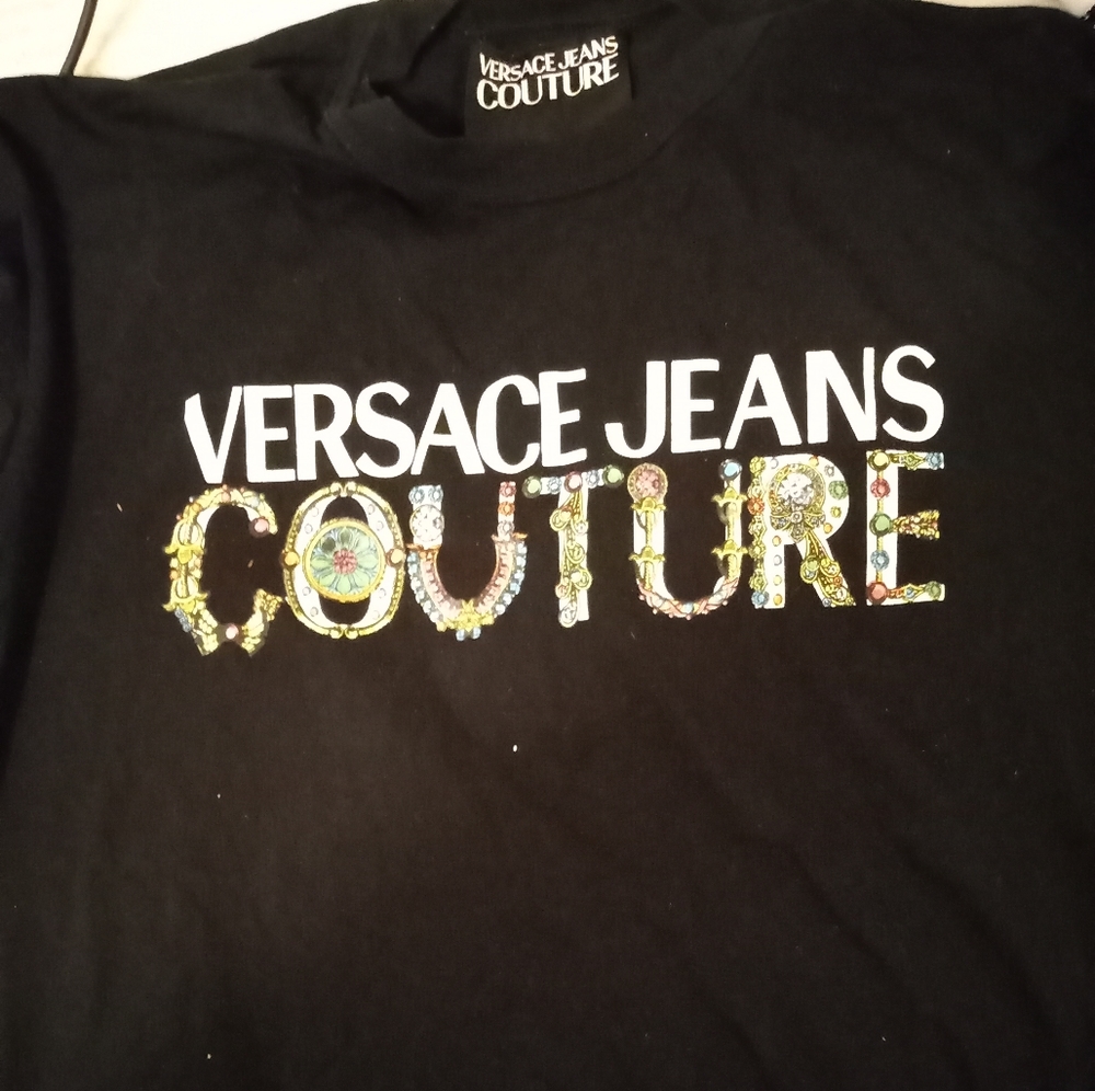Versace Jeans Couture black men's t shirt medium